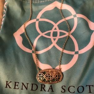 Kendra Scott Dollie Gold Filigree Necklace